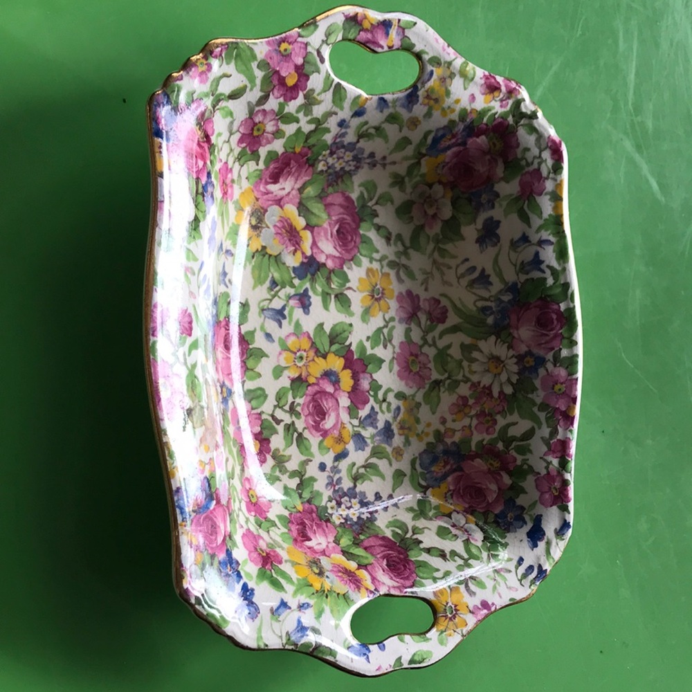 Vintage chintz dish